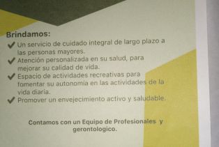 avisos de servicios Residencia para adultos  a consultar
