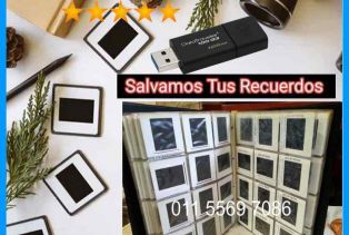 avisos de servicios Diapositivas Fotograficas mejoradas a Digital Apto Smart TV a consultar